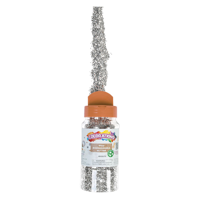 Load image into Gallery viewer, Colorations - biologische afbreekbare glitter - zilver, 113 gram
