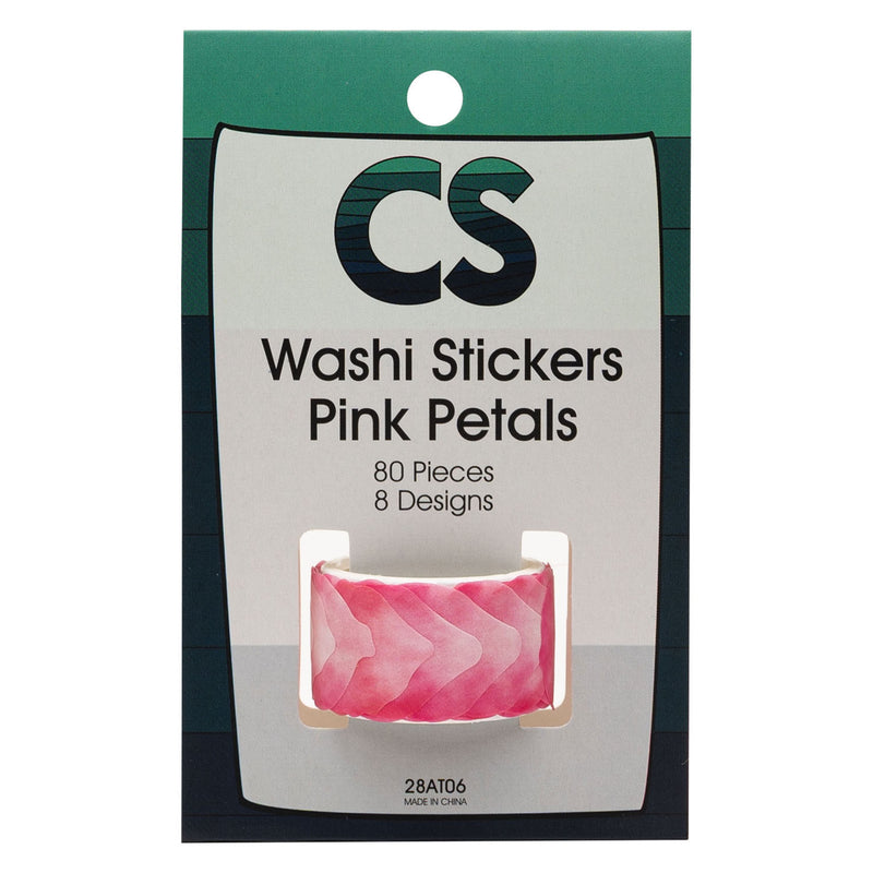 Load image into Gallery viewer, Colorations - washi stickers - roze bloemblaadjes, 80st.
