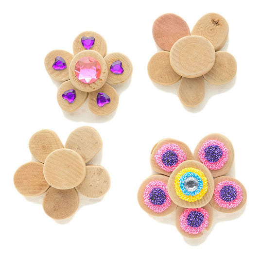 Colorations - houtschijfjes rond, 1kg