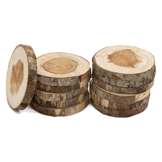 Colorations - onbewerkte houten schijfjes 8-10cm, 12st.