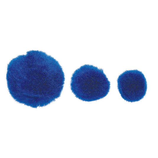 Colorations - pom pomps blauw, 100st.