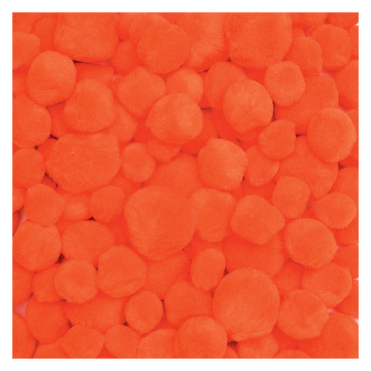 Colorations - pom poms oranje, 100st.