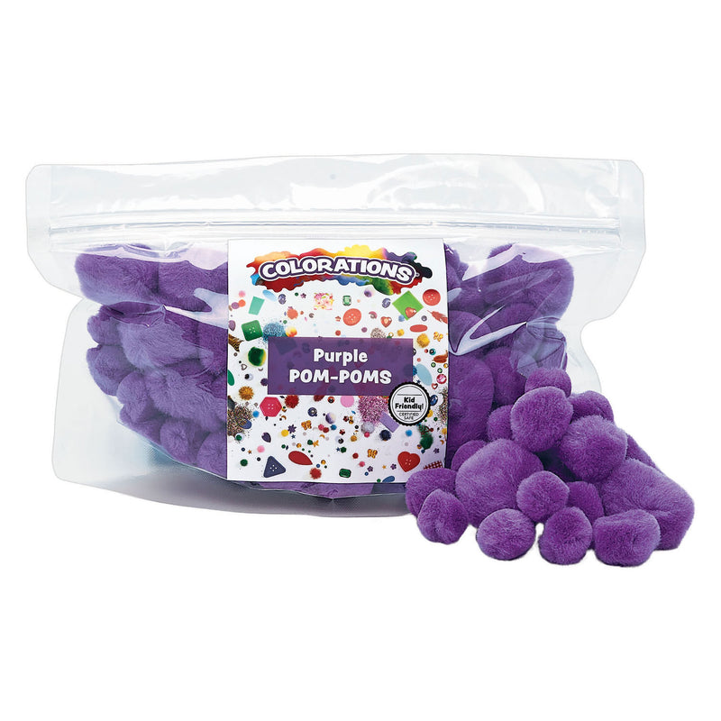 Load image into Gallery viewer, Colorations - pom poms paars, 100st.
