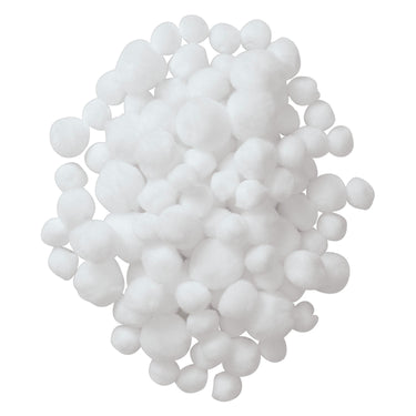 Colorations - pom poms wit, 100st.
