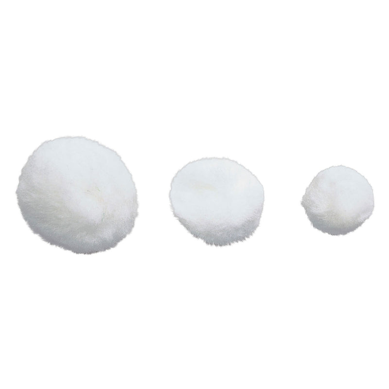 Load image into Gallery viewer, Colorations - pom poms wit, 100st.
