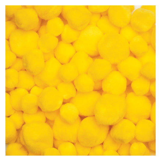 Colorations - pom poms geel, 100st.