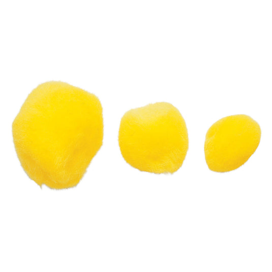 Colorations - pom poms geel, 100st.