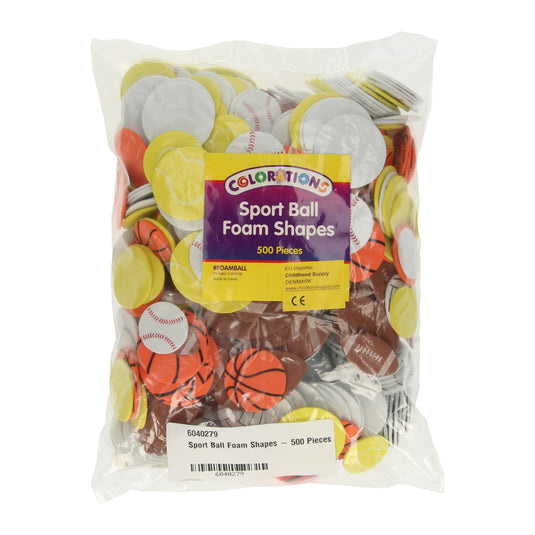 Colorations - sportballen foam vormen, 500st.