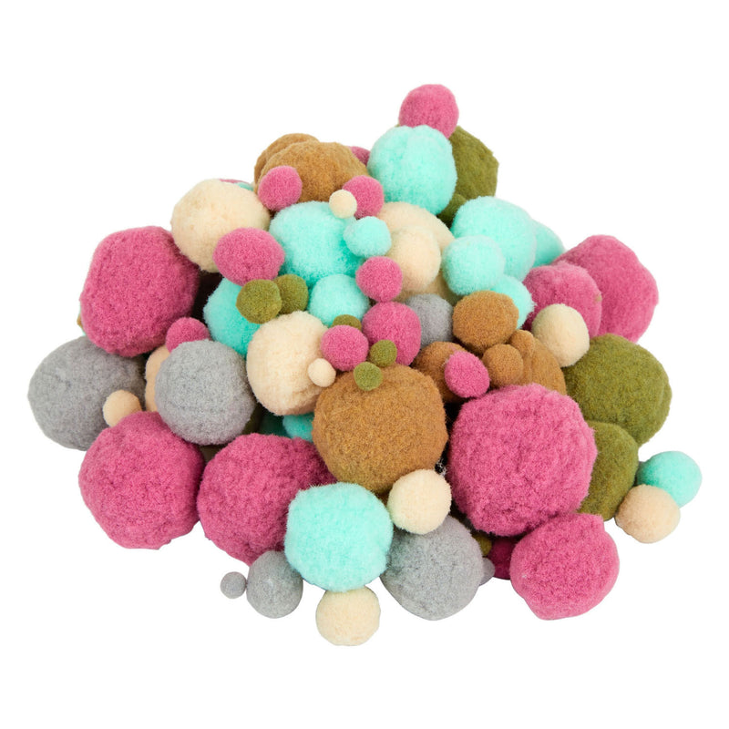 Load image into Gallery viewer, Colorations - pom poms natuurlijke tinten en kleur, 300st.
