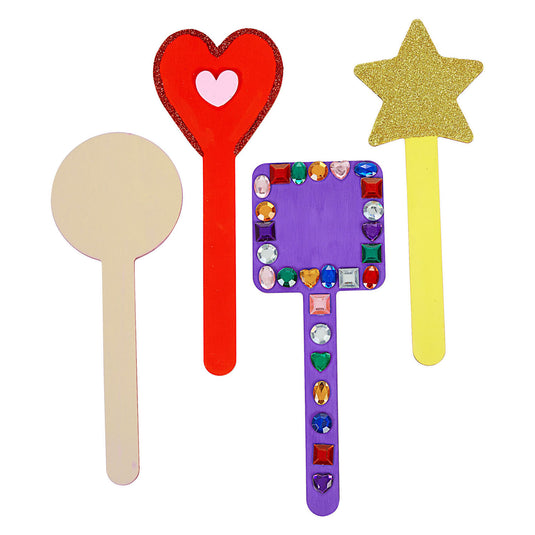 Colorations - diy houten stokvormen 4 designs, 20st.