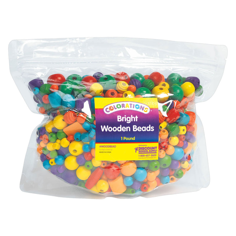 Load image into Gallery viewer, Colorations - heldere houten kralen, 450 gram
