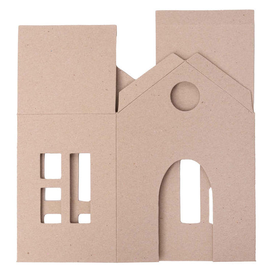 Colorations - dyo kartonnen huisjes, 6st.