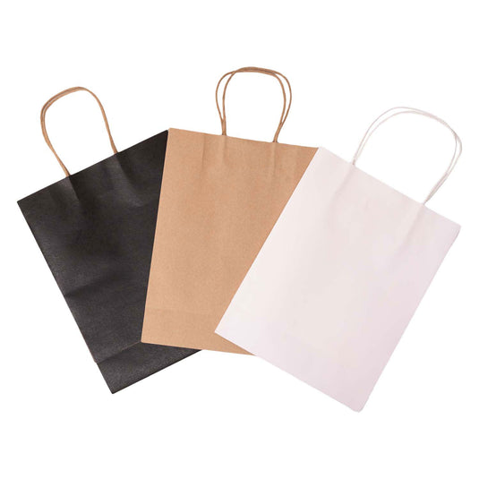 Colorations - knutselpapieren zakjes - 3 kleuren 24,5 x 19 cm, 6st.