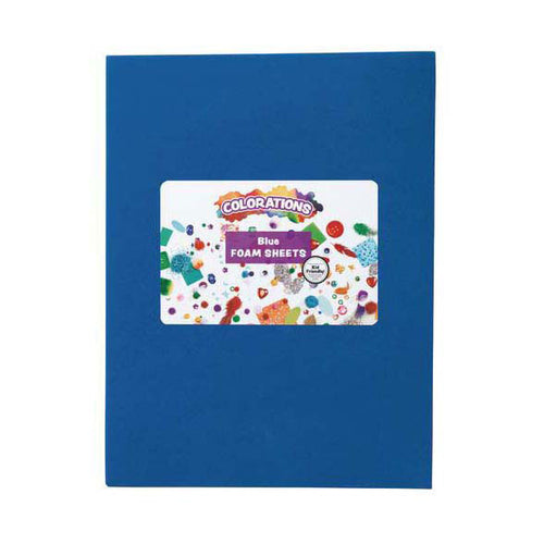 Colorations - foam vellen blauw, 10st.