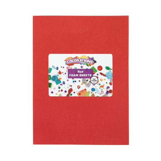 Colorations - foam vellen rood, 10st.