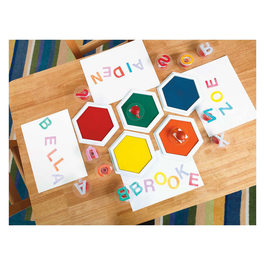 Colorations - easy grip hoofdletters stempels, 26st.