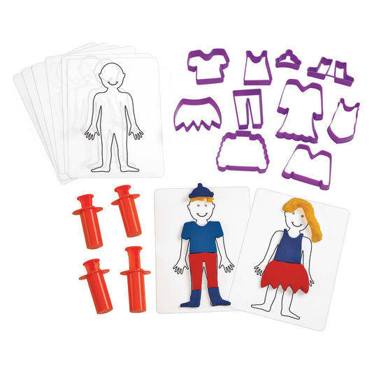 Colorations - aankleedset voor klei, 22dlg.