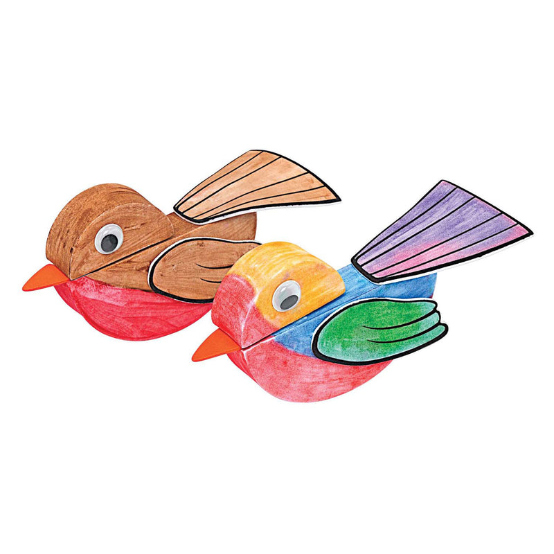 Load image into Gallery viewer, Colorations knutselset vogeltjes maken voor 12 vogeltjes

