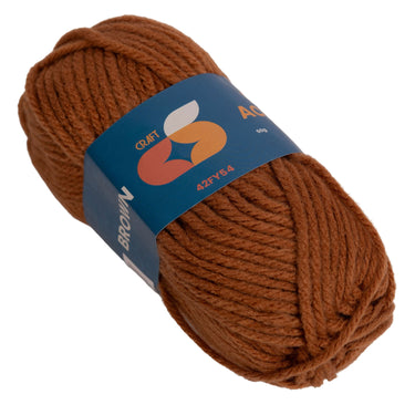 Colorations - acrylgaren 4 mm - 50gr - bruin