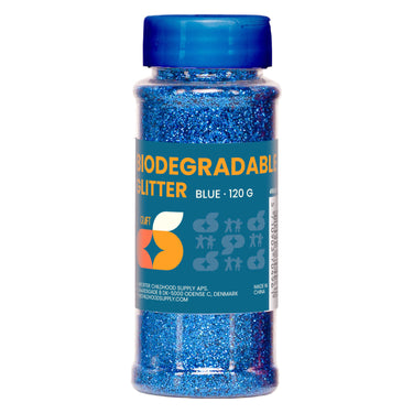 Biodegradable glitter - blauw - 120 gram