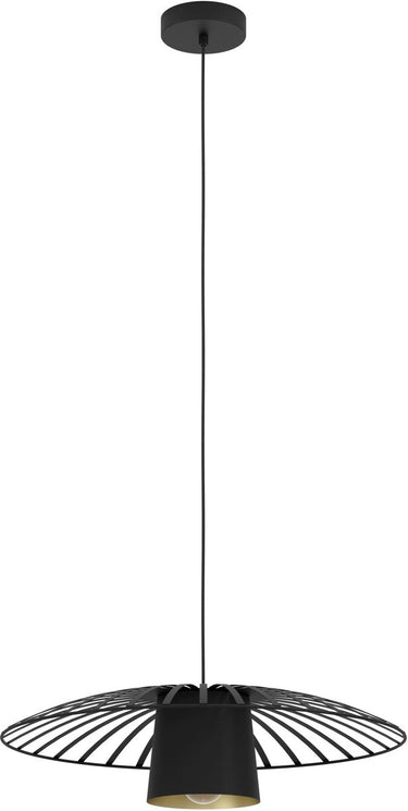 Eglo felixkirk hanglamp - e27 - ø 57 cm - zwart|goud - staal