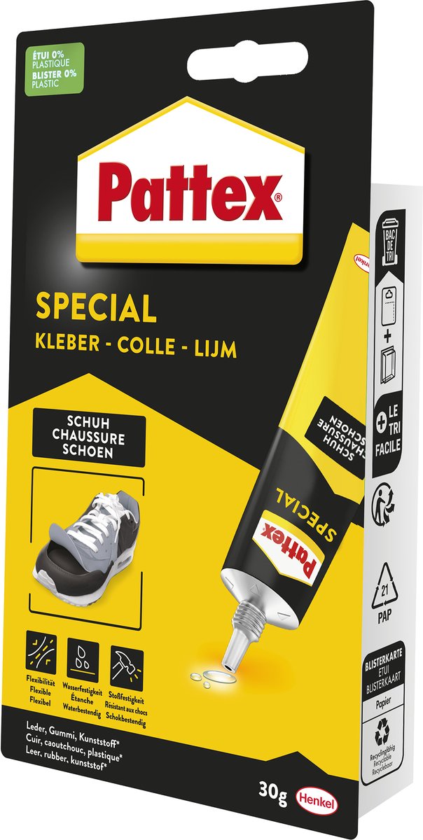 Load image into Gallery viewer, Pattex special schoen schoenlijm | 30g | schoen| leer lijm | lijmen voor schoenreparatie | restorerende schoenenlijm!

