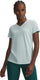 Under armour tech ssv- solid-grn dames sportshirt - refresh mint - wit