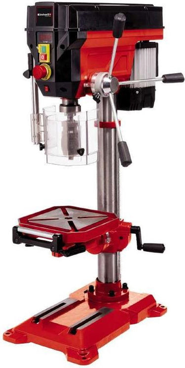 Einhell kolomboormachine te-bd 750 e - 750 w - 450-2.500 t min - b16 - mk2 - snelspanboorkop: ø1-16 mm - max. boordiepte: 80 mm - boortafel: 243x243 mm - boortafel is kantelbaar, draaibaar en in hoogte verstelbaar