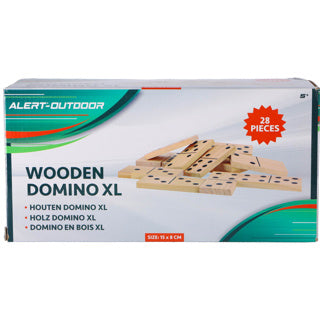 Alert outdoorspel domino xl (hout) – 7,5 x 15 cm