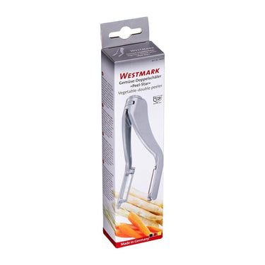 Westmark dubbele groente-aspergeschiller aluminium rvs 192x50x31mm
