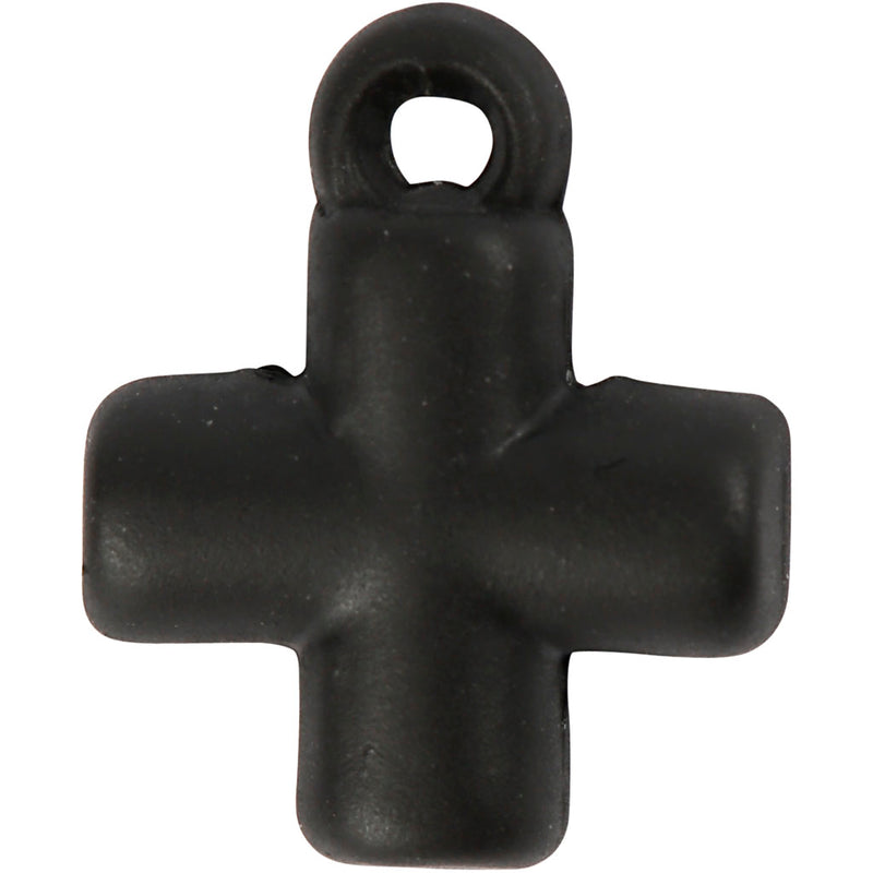 Afbeelding laden in galerijviewer, Https: www.cchobby.nl kruis-afm-10x10-mm-gatgrootte-1-5-mm-zwart-4-stuk-1-doos
