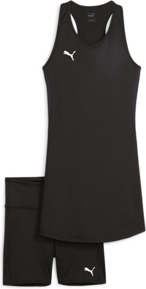 Puma teamgoal dress dames sportjurk - black- white m