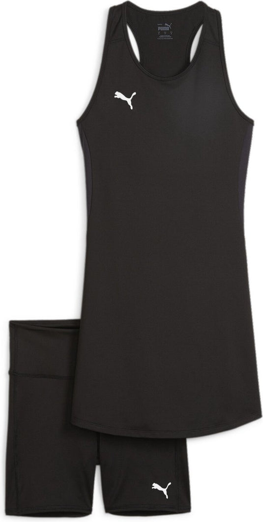 Puma teamgoal dress dames sportjurk - black- white m