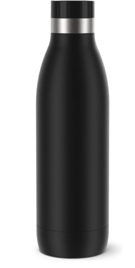 Tefal bludrop basic - thermosfles - 0.7l - zwart - rvs - lekvrij - geschikt voor warme en koude dranken