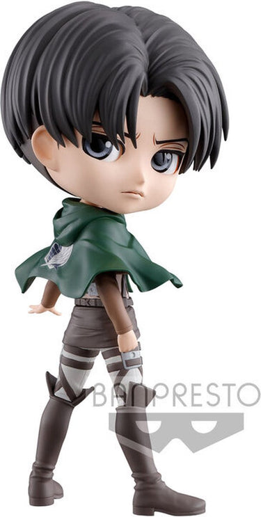 Bandai namco attack on titan levi figurine ver. b 14cm qposket