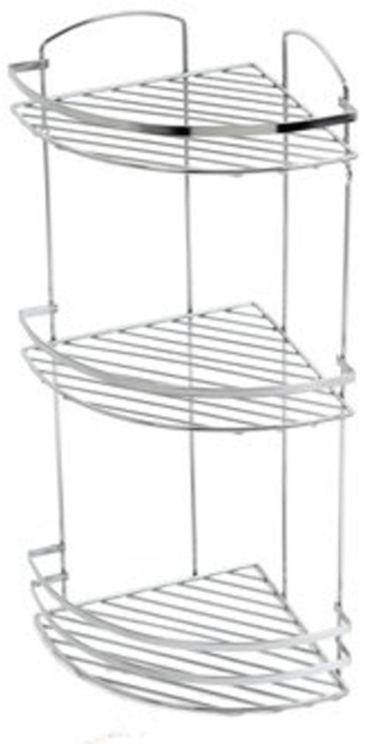 Plieger solid doucherek - hoekplanchet - 3 laags - draadmodel - chroom
