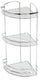 Plieger solid doucherek - hoekplanchet - 3 laags - draadmodel - chroom