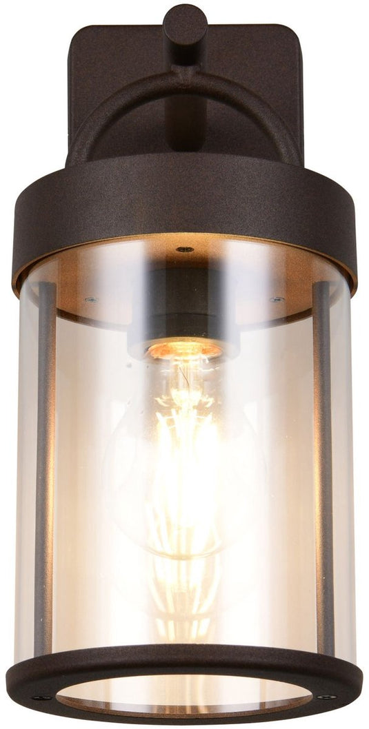 Rl live your light reality almeria - wandlamp - roestkleur - excl. 1x e27 4 w - wandmontage - buitenverlichting - ip44