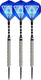 Faver dartpijlenset 85% tungsten - complete set - blauw – 26 gram - 6 flights