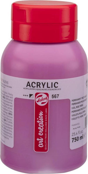 Talens art creation acrylverf pot 750 ml permanentroodviolet 567