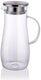 Alpina karaf met deksel 1.4 liter glas roestvrij staal transparant zilver