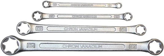 Sw stahl doppelringschlüsselsatz torx double ring spanner set flat exf.