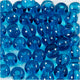 Creativ company glas kralen turquoise, 45st.