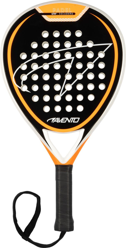 Avento padelracket junioren - escudero - gfrp - zwart oranje