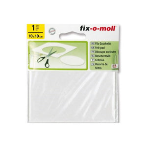 Fix-o-moll viltglijder 10x10cm wit