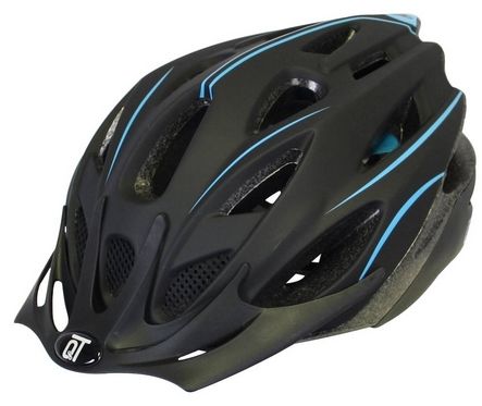 bicycle helmet fuse unisex matt black/blue size l