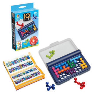 Smartgames iq fit - logisch denkspel reispuzzel - 120 opdrachten met 3d puzzelstukken - educatief solospel voor kinderen en volwassenen - vanaf 6 jaar