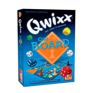 Load image into Gallery viewer, White goblin games - qwixx on board - dobbelspel - 2 tot 4 spelers - variant van qwixx - vanaf 8 jaar - qwixx met een speelbord
