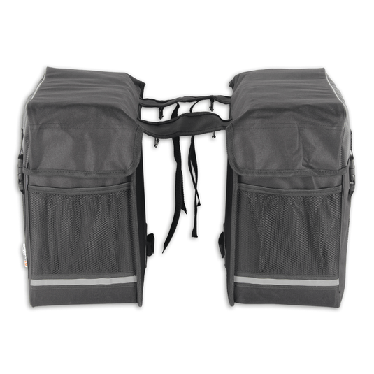 Lynx Dubbele fietstas zwart 35 liter