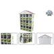 Kids globe paardenstal hotel met 12 boxen 1:24 19x41x53cm